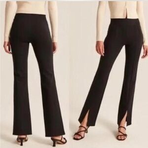 Abercrombie Split-Hem Flare Ponte Leggings XS Black